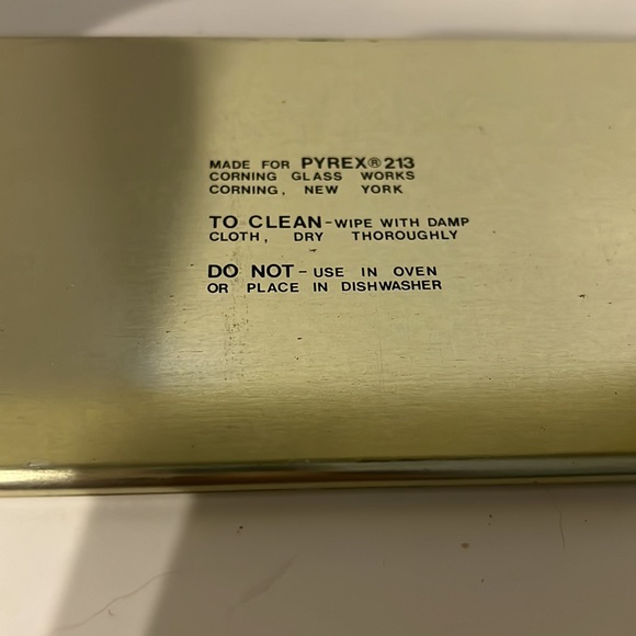 Pyrex Glass Baking Dish with Carrier #213 Smoke Glass - Picture 9 of 9